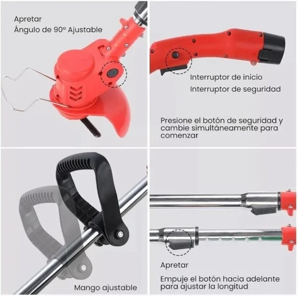 Cortadora Cesped Desbrozadora Inalambrica