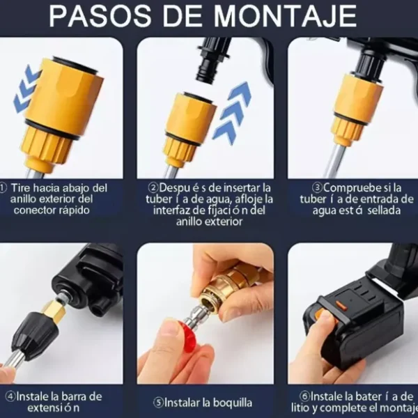 Hidro lavadora Portátil 48w y Baterías