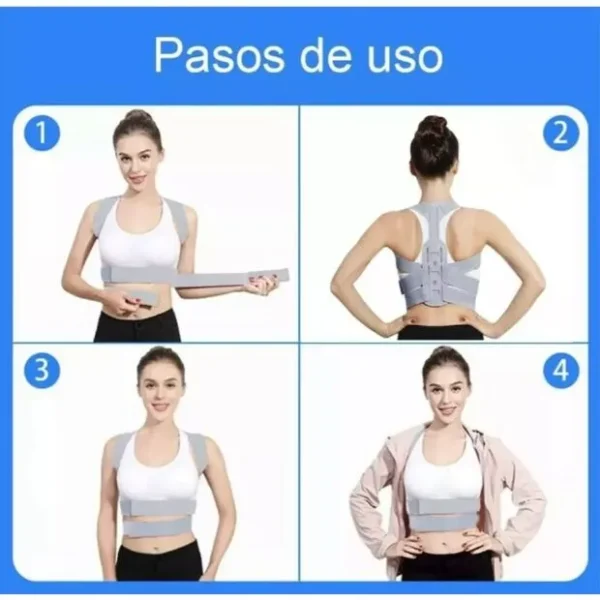 Corrector de postura ajustable