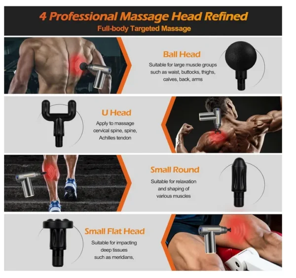 Pistola Masajeador Recargable